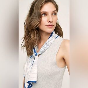 Anthropologie Moth sleeveless SP knit top with scarf “built” in.
